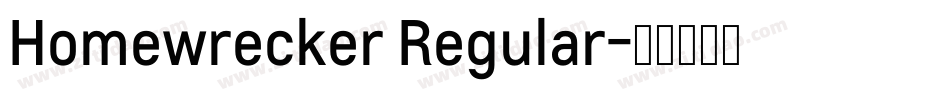 Homewrecker Regular字体转换